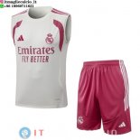 Senza Maniche Set Completo Maglia Real Madrid 2026/2027 Rosa Giallo Senza Maniche Set Completo Maglia Real Madrid 2026/2027 Rosa Giallo