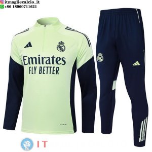 Felpa Da Allenamento Set Completo Real Madrid 25-26 Verde Luce