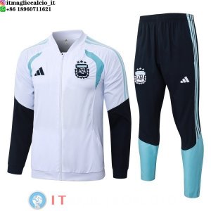 Giacca A Vento Set Completo Argentina 2026 Bianco Blu Navy