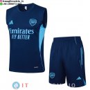 Senza Maniche Set Completo Maglia Arsenal 2025/2026 Blu Navy