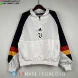 Giacca A Vento Juventus 2023/2024 Bianco II Nero