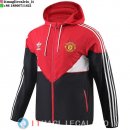 Giacca A Vento Manchester United 23-24 Rosso Nero Bianco