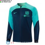 Giacca Lunga Zip Barcellona 23-24 Blu Navy I Verde
