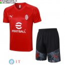 Formazione Set Completo Maglia AC Milan 2023/2024 Rosso Nero Grigio