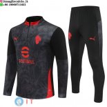 Felpa Da Allenamento Set Completo Bambino AC Milan 25-26 Nero Rosso Felpa Da Allenamento Set Completo Bambino AC Milan 25-26 Nero Rosso