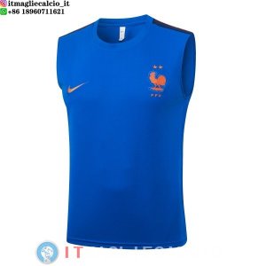Senza Maniche Maglia Francia 2026 I Blu