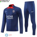 Felpa Da Allenamento Set Completo PSG 22-23 Blu Rosso