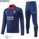 Felpa Da Allenamento Set Completo PSG 22-23 Blu Rosso