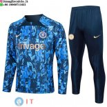 Felpa Da Allenamento Set Completo Chelsea 23-24 Blu Giallo