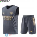 Senza Maniche Set Completo Maglia Arsenal 2023/2024 Grigio