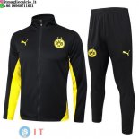 Giacca Lunga Zip Set Completo Borussia Dortmund 24-25 Nero Giallo Giacca Lunga Zip Set Completo Borussia Dortmund 24-25 Nero Giallo