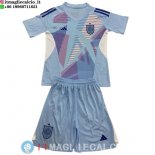 Maglia Bambino Spagna Portiere 2024 Blu