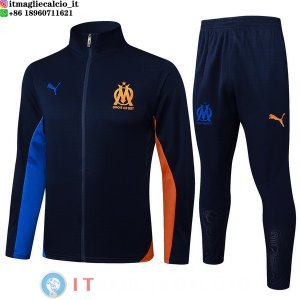 Giacca Set Completo Lunga Zip Marseille 25-26 Blu Navy