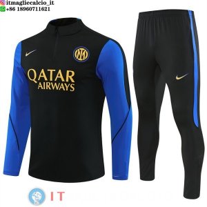 Felpa Da Allenamento Set Completo Inter Milan 26-27 Nero Blu