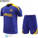 Formazione Set Completo Maglia Inter Milan 2024/2025 Purpureo Giallo