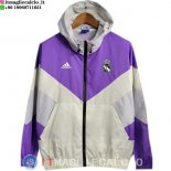 Giacca A Vento Real Madrid 2023/2024 Purpureo Giallo Bianco