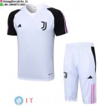 Formazione Set Completo Maglia Juventus 2023/2024 Nero Bianco Rosa