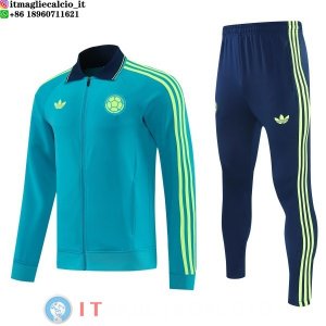 Giacca Full Zip e Pantaloni Allenamento Colombia 2026 Verde Blu
