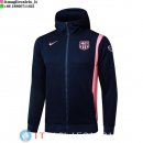 Giacca Felpa Cappuccio Barcellona 25-26 Blu Navy Rosa