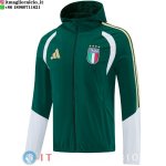Giacca A Vento Italia 2026 Verde Bianco