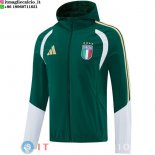 Giacca A Vento Italia 2026 Verde Bianco