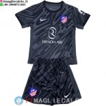 Maglia Set Completo Uomo Atletico Madrid Portiere 2024/2025 Nero