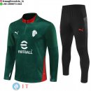 Felpa Da Allenamento Set Completo Bambino AC Milan 25-26 Verde Nero