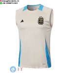 Senza Maniche Maglia Argentina 2024 Giallo Blu