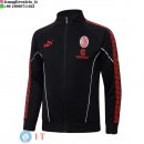 Giacca Full Zip Allenamento AC Milan 25-26 Nero I Rosso