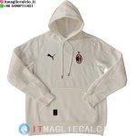 Giacca Felpa Cappuccio AC Milan 25-26 Bianco Giallo Giacca Felpa Cappuccio AC Milan 25-26 Bianco Giallo