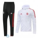 Giacca a Vento Set Completo Manchester United 21-22 Bianco