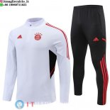 Felpa Da Allenamento Set Completo Bayern Monaco 22-23 Bianco Nero Rosso