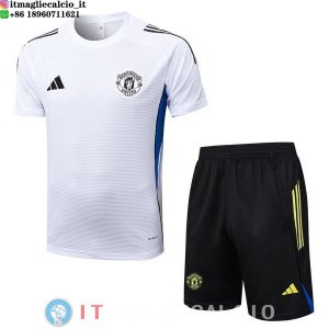 Formazione Set Completo Maglia Manchester United 2025/2026 Bianco Blu Nero