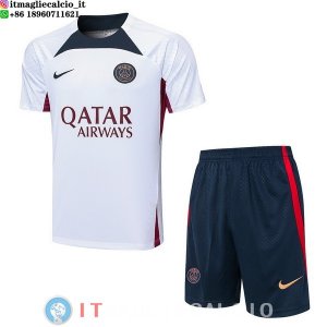 Formazione Maglia Set Completo Paris Saint Germain 2023/2024 Bianco Rosso Blu