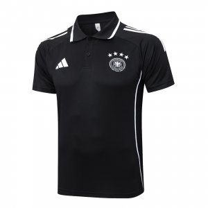 POLO Maglia Germania 2025 Nero Bianco