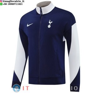 Giacca Lunga Zip Tottenham Hotspur 25-26 Blu Bianco