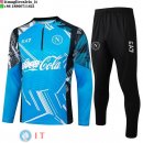 Felpa Da Allenamento Set Completo Napoli 24-25 Blu Nero