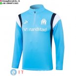 Felpa Da Allenamento Marseille 23-24 Blu Luce Bianco