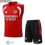 Senza Maniche Set Completo Maglia Arsenal 2026/2027 Rosso Bianco Nero Senza Maniche Set Completo Maglia Arsenal 2026/2027 Rosso Bianco Nero