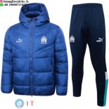 Giacca in Cotone Set Completo Marseille 23-24 Blu Nero