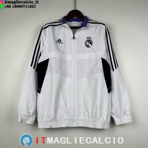 Giacca A Vento Real Madrid 2023/2024 Bianco Purpureo