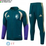 Giacca Full Zip e Pantaloni Allenamento Arabia Saudita 2026 Verde