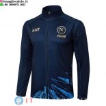 Giacca Con Cappuccio Full Zip Napoli 2025/2026 Blu Navy