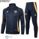 Giacca Set Completo Lunga Zip Boca Juniors 24-25 Blu Navy