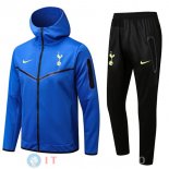 Giacca Felpa Cappuccio Set Completo Tottenham Hotspur 22-23 Blu