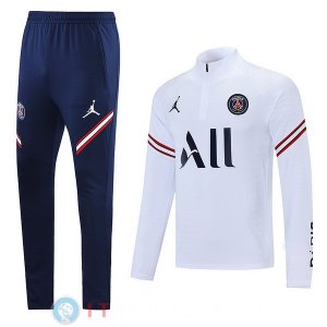 Felpa Da Allenamento Set Completo PSG 22-23 Blu Bianco