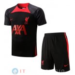 Formazione Maglia Set Completo Liverpool 2022/2023 Nero II Rosso