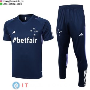 Formazione Maglia Set Completo Cruzeiro 2023/2024 Blu Navy Purpureo