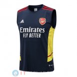 Senza Maniche Maglia Arsenal 2022/2023 Blu Navy Giallo