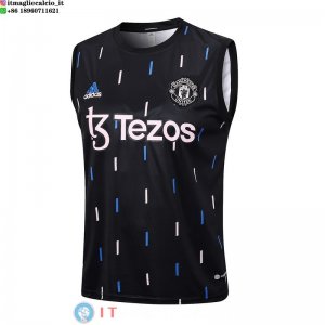 Senza Maniche Maglia Manchester United 2023/2024 Nero